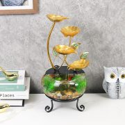Desktop Creative Glass Aquarium Water Fountain Ornament Ideal for Opening Gifts Moving Gifts Wealth Attracting Decorations - Image 2