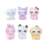 New Cute Cartoon Flocking Resin Miniature Figurine Customizable Decorative Ornament Trendy Creative Cultural DIY Accessory - Image 5