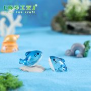 Customizable Decorative Resin Ornament Cute Cartoon Shark for Miniature Landscape Garden World Sea Theme Resin Accessories - Image 3