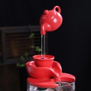 Flowing Water Fountain Ornament Desktop Decoration Fish Tank Sprinkler Wealth Attracting Landscape Circular Water Feature - Image 4