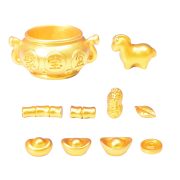 2026 Horse Year Fortune Attracting Golden Yuanbao Resin Figurine Customizable Decorative Ornaments Miniature Landscape Accessories - Image 5