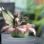 Customizable Floral Fairy Angel Decorative Ornaments for Kids Home Party Holiday Acrylic Craft Decorations