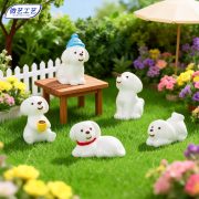 Customizable Decorative Ornaments Miniature Garden Scene Dog Figurine DIY Desktop Creative Resin Craft Accessories - Image 4