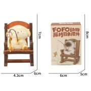 Customizable Decorative Animal Rocking Chair Ornament Creative Design Stress Relief Desk Accessory for Office and Car - Image 5
