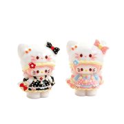 Resin Creative 3D Cartoon Kitty Cat Figurine Customizable Decorative Ornament Desktop Miniature Landscape Decoration - Image 5