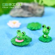 Customizable Decorative Ornaments Small Frog Large Eye Frog Cartoon Miniature Biodome Resin Crafts Unique Home Decor - Image 2