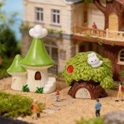 Customizable Miniature Creative Cartoon Castle House Resin Craft DIY Decoration Bonsai Landscape Garden Ornament with Moss - Image 3