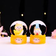 Adorable Luminous Pet Desktop Decoration Miniature Shiba Inu Crystal Fan Customizable Decorative Ornament Resin Craft - Image 3