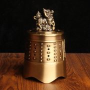 Brass incense burner - antique bell design, creative living room/study aromatherapy burner, metal copper craft, copper ornament, auspicious bell incense burner - Image 2
