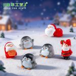 微景观可爱小企鹅公仔 雪地造景diy装饰品桌面小摆件小动物迷你