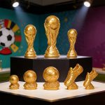 Customizable Decorative Resin Ornament Mini DIY Model Football Trophy Desktop Display Piece New Cross-Border Product