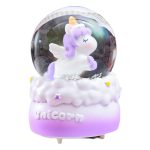 Angel Unicorn Mini Crystal Ball Customizable Decorative Ornament Creative Gift for Girls Birthday Toy Resin Craft