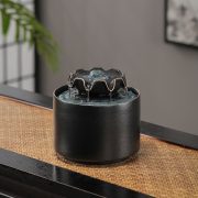 Eight Sides Wealth Ceramic Water Fountain Ornament Circular Flowing Water New Home Opening Gift Feng Shui Eight Sides Wealth - Image 3