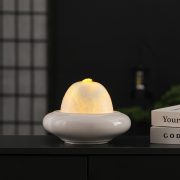 Modern Minimalist Flowing Water Fountain Ornament Circular Wealth Attracting Standing Decoration for Living Room Entrance Ideal Housewarming Gift