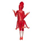 High-Quality Red Octopus Women's Stage Costume for Halloween Cosplay Ocean Party Quirky Squid Performance Outfit