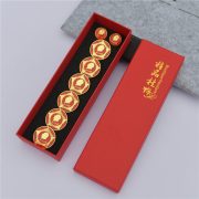 Custom Metal Medal Badge Chairman Mao Zedong Portrait Star Round Commemorative Pins with Long Box for Display - Image 4