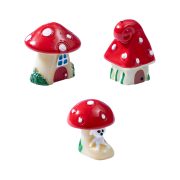 苔藓微景观生态瓶 卡通蘑菇房 三款蘑菇子 dIY造景树树脂小摆件 - Image 6