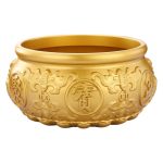 Pure Brass Wealth Attraction Bowl Double Fish Design Custom Metal Badge Home Office Decorative Item Customizable Metal Medal