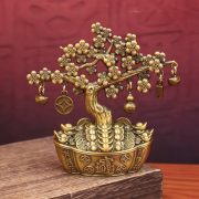 Retro Wealth Tree Wine Cabinet Decor Home Living Room Creative Gift Metal Craftwork Customizable Lucky Money Plant Feng Shui - Image 3