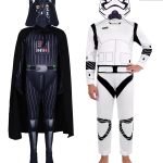 Star Wars Darth Vader Stormtrooper Adult Stage Performance Costume Black Samurai White Soldier Jumpsuit Halloween Performance