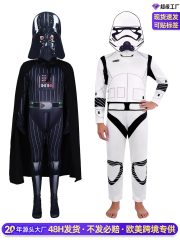 Star Wars Darth Vader Stormtrooper Adult Stage Performance Costume Black Samurai White Soldier Jumpsuit Halloween Performance
