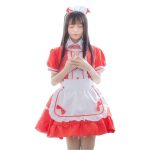 Large Size Adult Stage Performance Costume Black And White Maid Uniform Cosplay Japanese Style Cafe Waitress Outfit