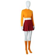 Adult Scooby-Doo Velma Cosplay Costume Stage Performance Suit for Themed Events and Parties - Image 4