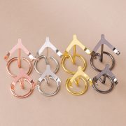 Natural Crystal Heart-Shaped Metal Stand Agate Slice Crystal Base Holder Wholesale Custom Metal Medal Badge Craft - Image 4