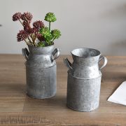 Simple European Style Metal Flower Vase Iron Art Dry Flower Vintage Rusted Metal Flower Basket Cross-Border Iron Barrel - Image 2