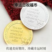 Lucky Four-leaf Clover Commemorative Coin Custom Metal Medal Badge Engraved Colorful Relief Surface Metal Craft In Stock - Image 4
