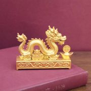 Direct Factory Sale Business Gift Metal Craftwork Customizable Lucky Dragon Coin Desktop Decoration for Opening Ceremony and Moving - Image 4