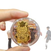 Metallic Horse Year Lucky Phone Sticker with Gold Embellishment Business Gift New Year Amulet for Quick Money Princess Treasure House - Image 5