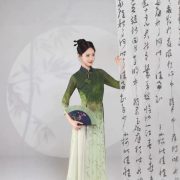 Classical Dance Cheongsam Elastic Training Suit Adult Stage Performance Costume Body Shape Etiquette Walk Show Zen Clothes - Image 4