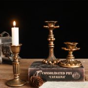 French Classical Customizable Decorative Ornament Candles Holder for Shop Bar Dining Table European Retro Style Props - Image 2