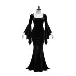 Gothic Witch Vampire Halloween Bat Adult Stage Performance Costume Long Skirt Makeup Dance Ball Costumes for Women