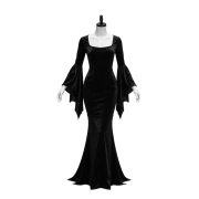Gothic Witch Vampire Halloween Bat Adult Stage Performance Costume Long Skirt Makeup Dance Ball Costumes for Women