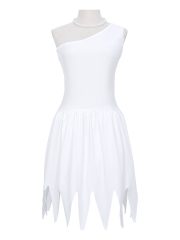 Modern Original Wilma Flintstone Adult Stage Performance Costume White Single Shoulder Dress for Halloween Role Play - Image 5