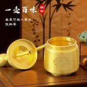 爆款黄铜福字水烟壶可清洗可拆卸便携过滤烟斗粗中细用男士烟斗 - Image 2
