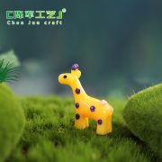 Customizable Decorative Ornaments Cute Cartoon Version Yellow Tailed Deer Bonsai Landscape DIY Assembly Resin Crafts - Image 4