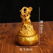 Wucai Sheng Guan Gong Display Piece Jubi Pan Rotatable Home Decoration Xiu Xiu Ready To Respond Alloy Crafts Metal Medal Badge - Image 3