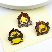 Custom Metal Medal Badge Small Flame Casifa Log Wood Cartoon Anime Character Accessories Alloy Brooch Bag Decorations Hanging Ornaments - Image 2