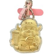 Water Cave Golden Yuanbao招财 Cat Keychain Mobile Phone Accessory Custom Metal Medal Badge Wealth And Fortune Cat Business Gift - Image 5