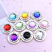 Portable Creative Foldable Metal Bag Hook Practical Souvenir Round Custom Metal Medal Badge Holder Utility Folding Bag Hanger - Image 2