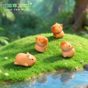 Customizable Decorative Ornaments Cute Capybara Garden Miniature Scene DIY Landscape Decoration Resin Craft Hanging Accessories - Image 3