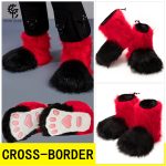 Custom Mascot Costume Accessories Cute Fox Fur Legs Suitable for Cosplay and Anime Exhibitions