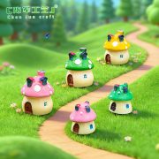 Customizable Decorative Ornaments Miniature Landscape Zakka Mediterranean Style Mushroom House Castle Resin Crafts - Image 2