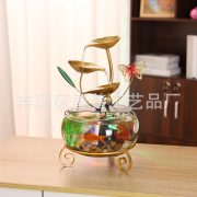 Indoor Home Decor Iron Art Flowing Water Fountain Ornament Desktop Waterfall Fish Tank Decoration Source Factory Directly - Image 4