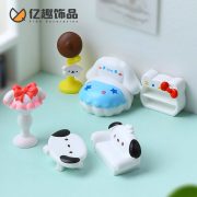 卡通可爱凯蒂猫三丽鸥卧室家具 diy娃屋装饰品配件迷你桌面小摆件 - Image 3