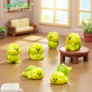 Cute Fat Inverted Miniature Turtle Ornament DIY Customizable Decorative Accessory for Desktop Decoration Resin Craft - Image 2