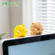 可爱小羊水豚趴趴小动物公仔萌粒 diy装饰品配件桌面汽车载小摆件 - Image 4